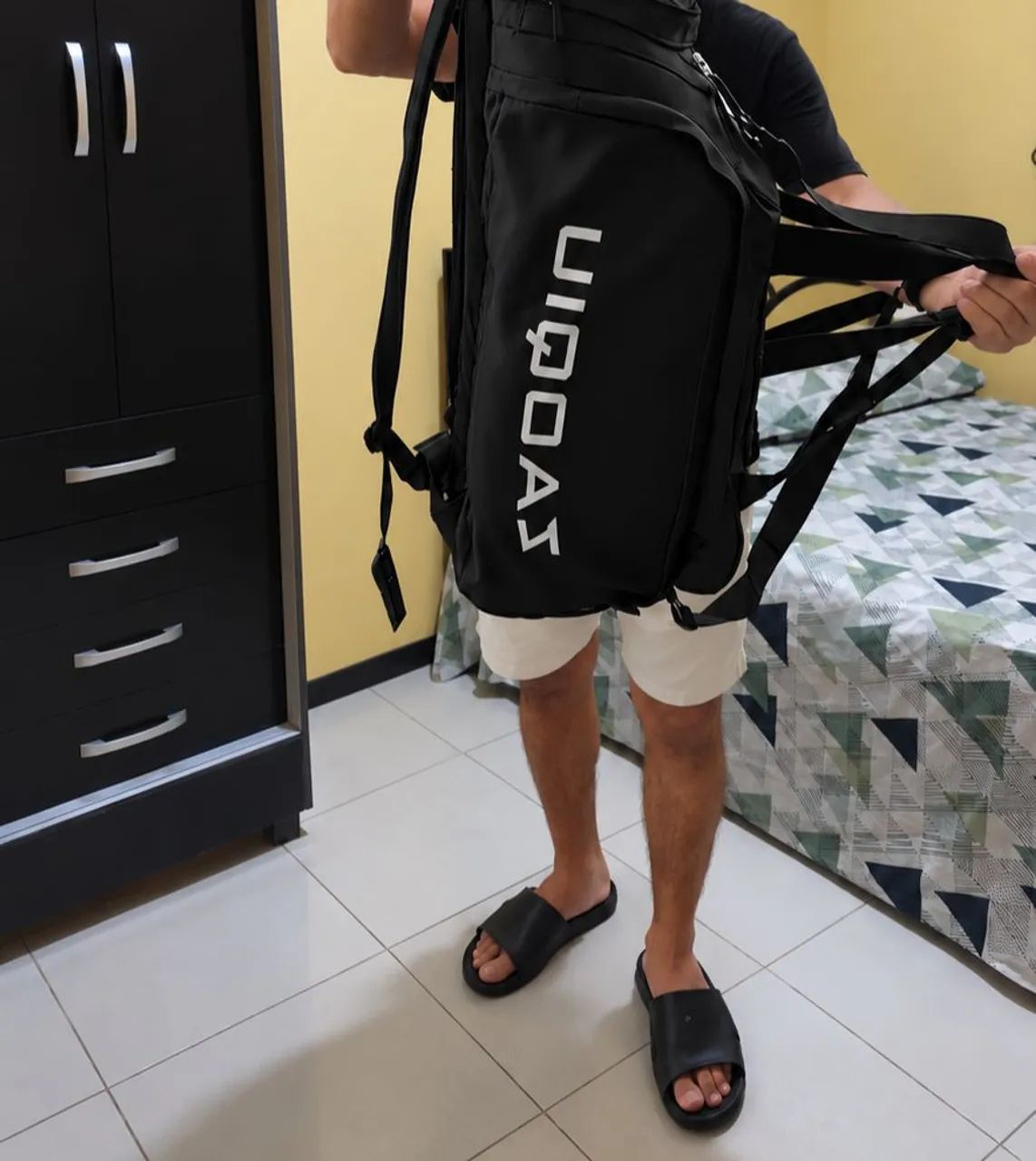 Mochila Nova Preta Grande e Resistente - Multiuso - Foto 2