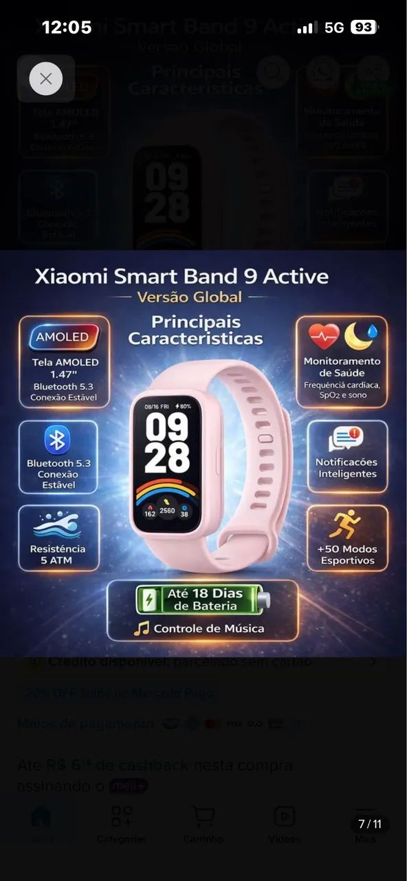 Smart band 9 active Xiaomi - Foto 5