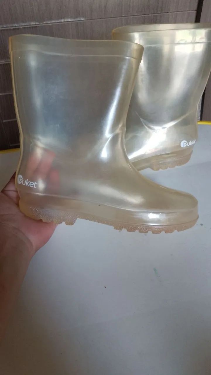 Bota galocha puket 30/31 com led 