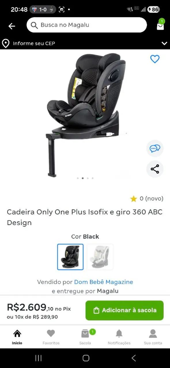 Cadeirinha abc design gira 360 graus  - Foto 3