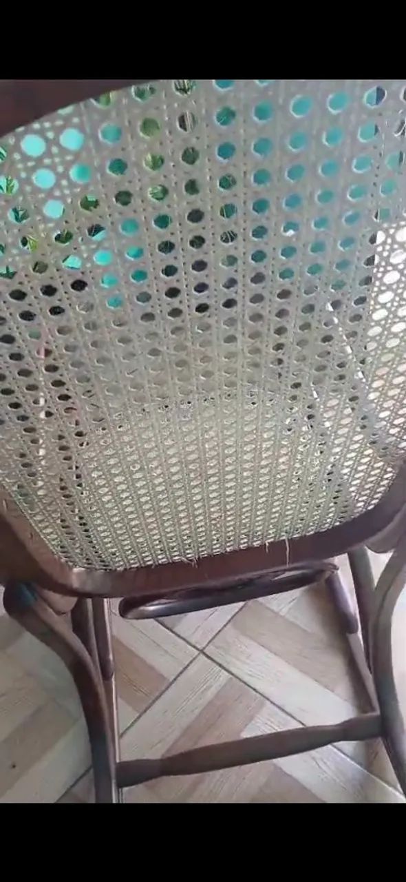 Cadeira de balanço de vime - Foto 3