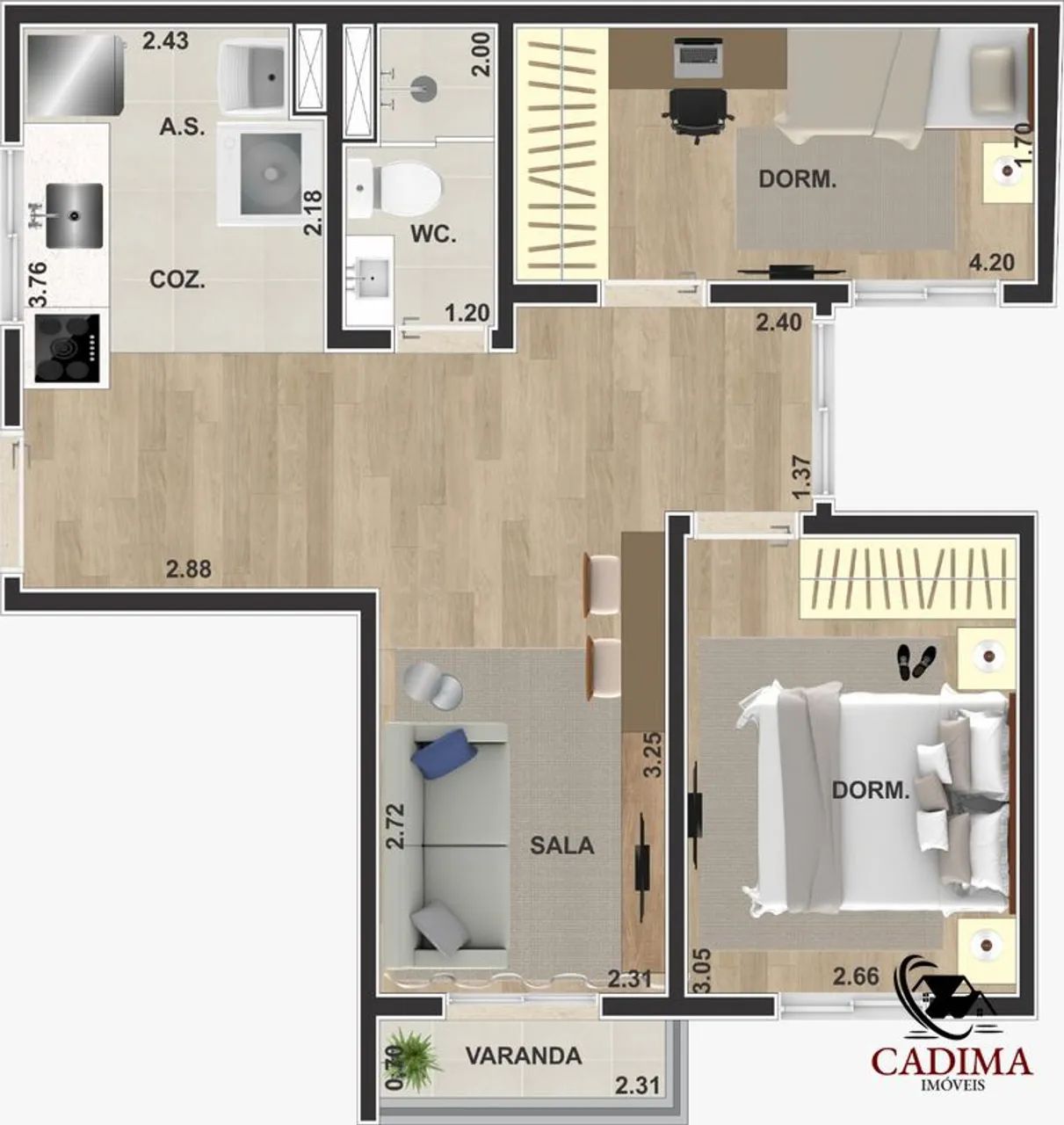 Apartamento com 02 dormitórios Cidade Líder! - Foto 5