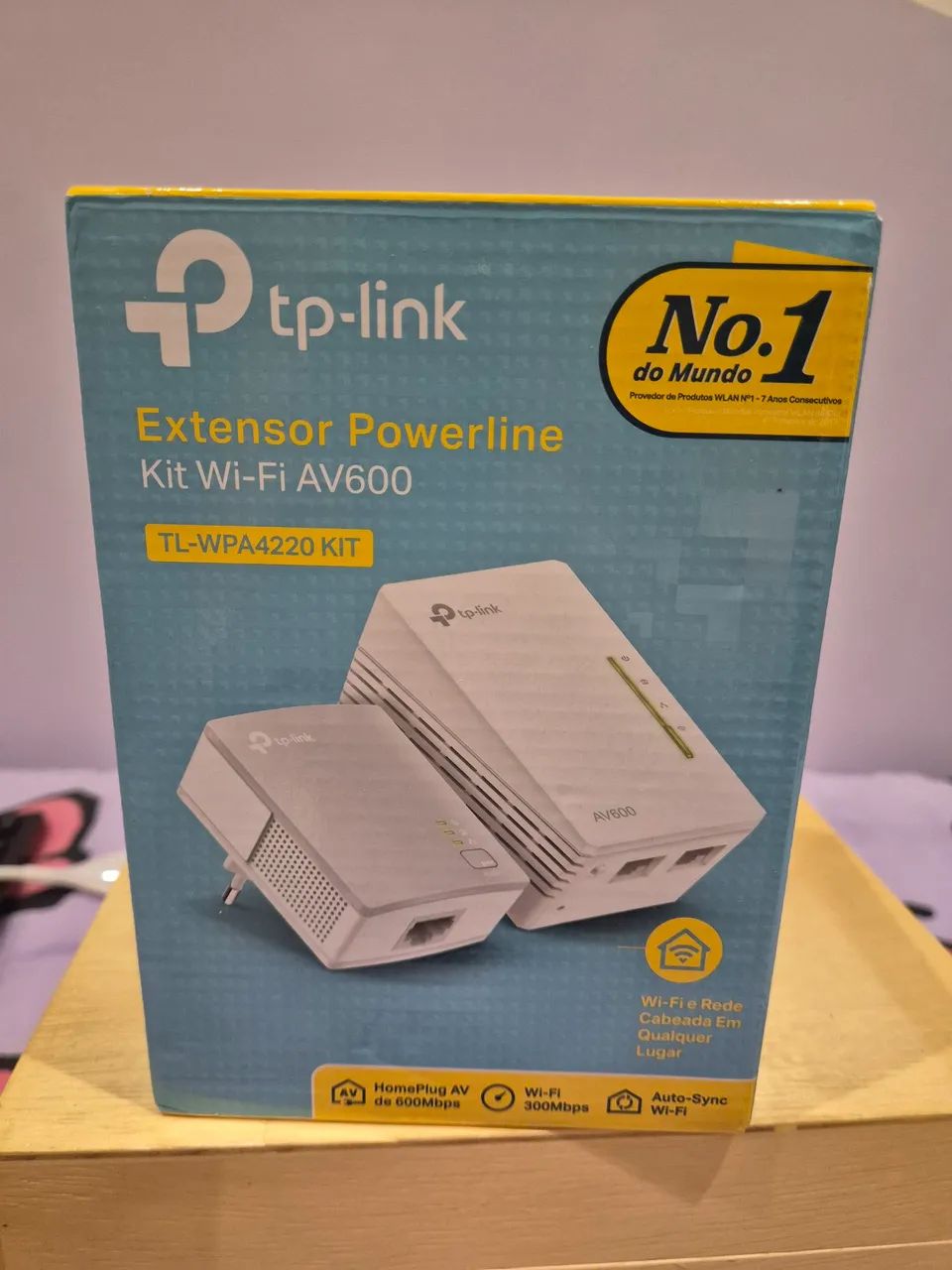 Kit 02 Extensores Powerline Wi-Fi AV600 da TP-Link (modelo TL-WPA4220 KIT)