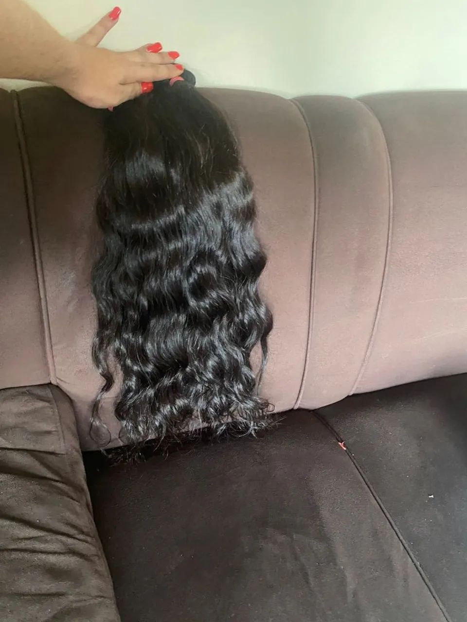 Cabelo vietnamita na tela 65cm - Foto 6