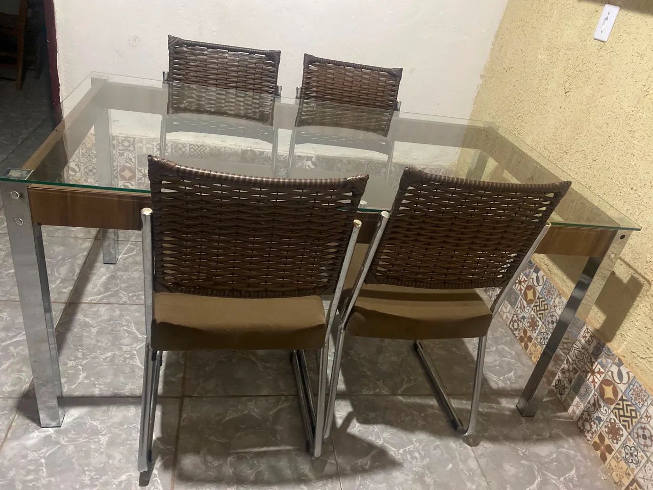 Vendo mesa de vidro super conservada  - Foto 4