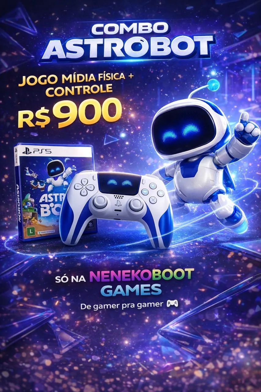 Controle ASTRO BOT + Jogo Midia Física 