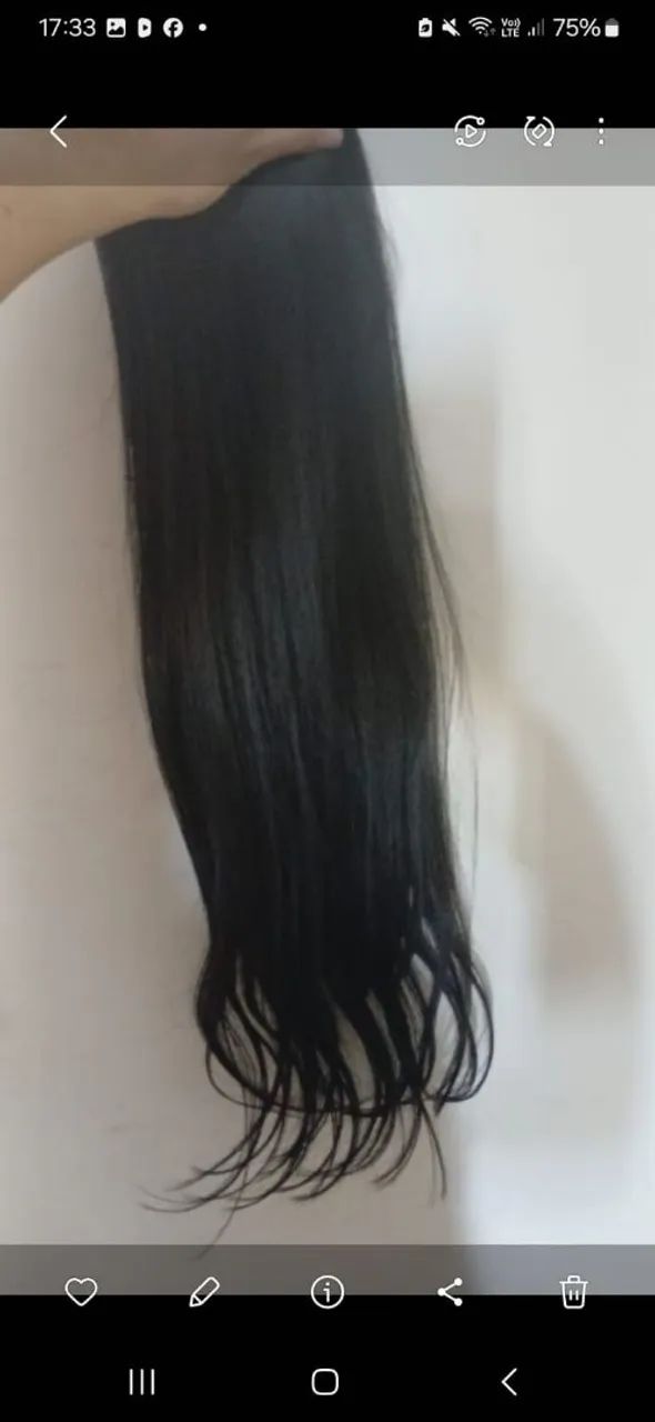 Cabelo humano 65 centímetros. - Foto 2