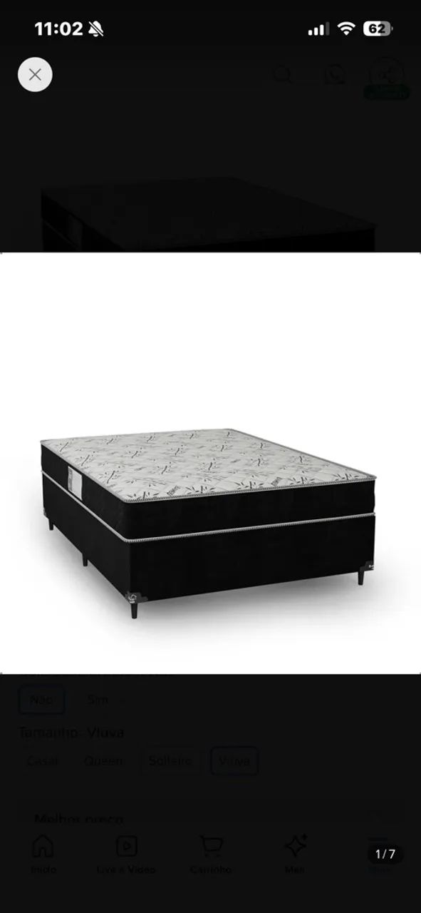 Cama queen nunca usada