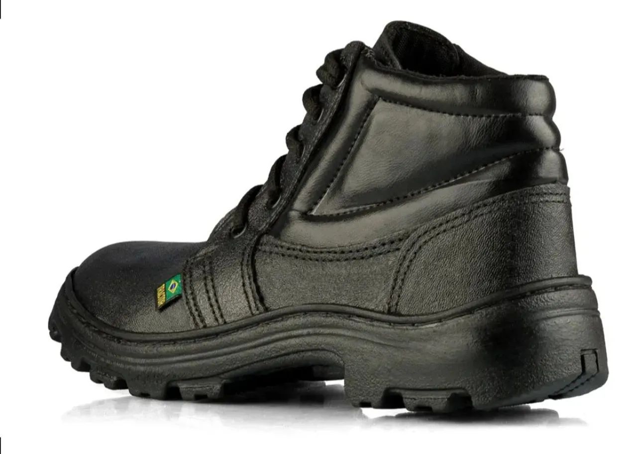 Bota de Segurança couro estilo Militar - Foto 3