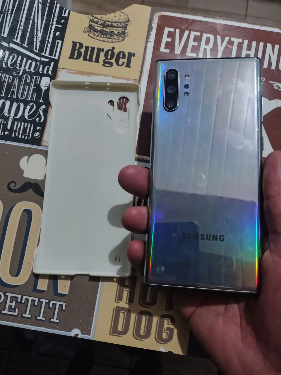 Troco note 10+  plus quero iPhone do 12 pra cima celular impecável  - Foto 4