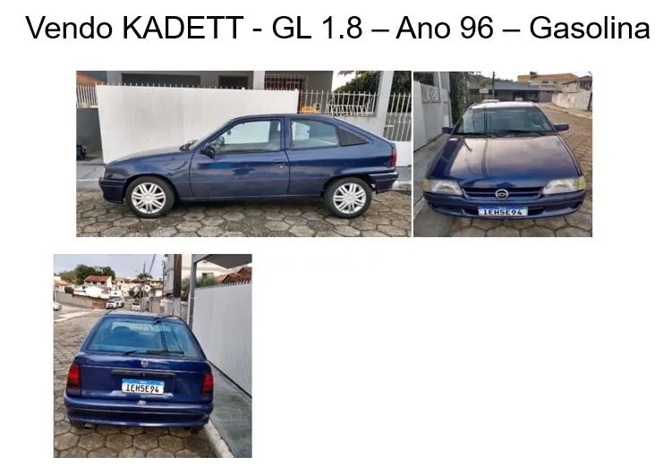 Chevrolet Kadett Gl/sl/lite/turim 1.8 (álcool) 1996