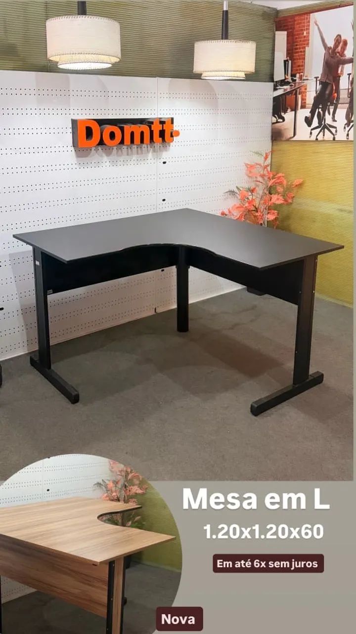Mesa em L perfil 1.20x1.20 - Foto 5