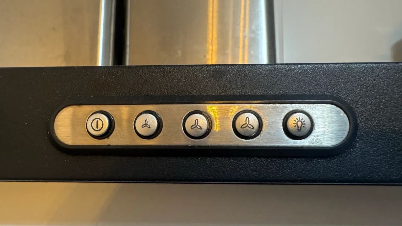 Coifa de Parede Retangular Terim Slim, 75 cm, preta com inox. - Foto 3