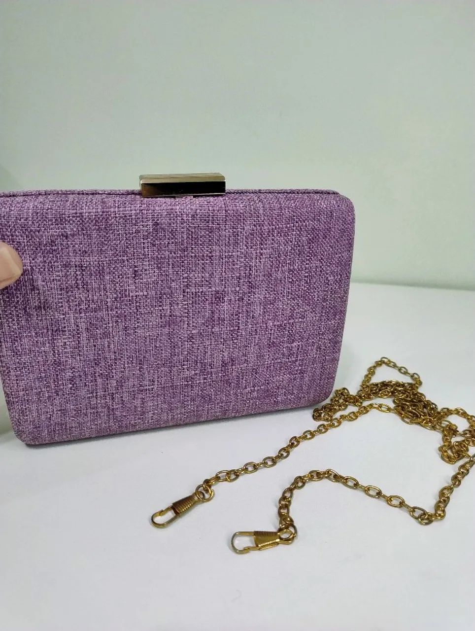Bolsa clutch lilás  - Foto 2