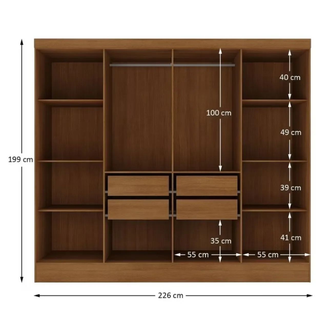 Closet Casal 100% MDF - Foto 2