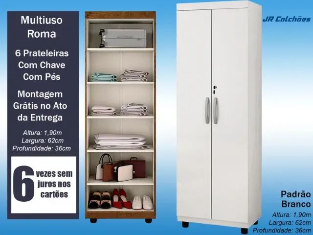 Armário Multiuso 2 Portas com Chaves  - Foto 5
