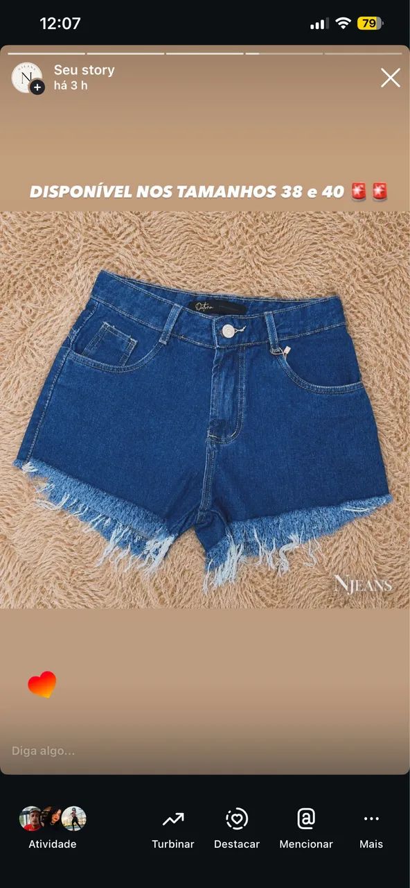 Short Jeans Feminino - Foto 2