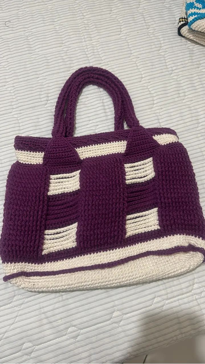 Bolsas de crochê feitas á mão  - Foto 4