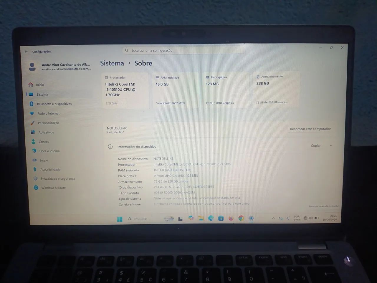 Notebook Dell latitude 5410 - Foto 3