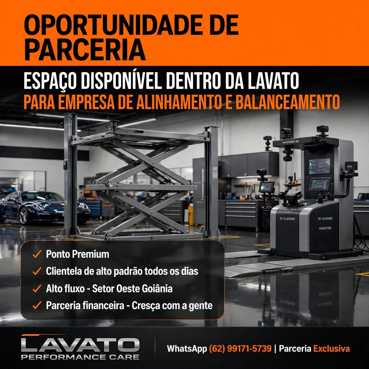 OPORTUNIDADE - Espaço para Alinhamento e Balanceamento dentro da Lavato | Setor Oeste 