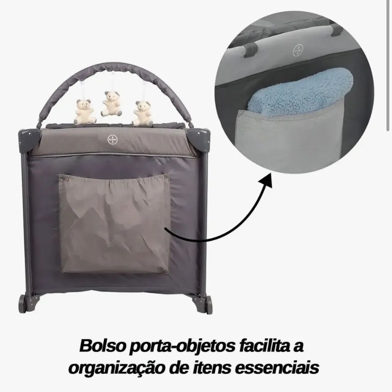 Berço Desmontável De Bebê (Chiqueirinho) - Foto 4