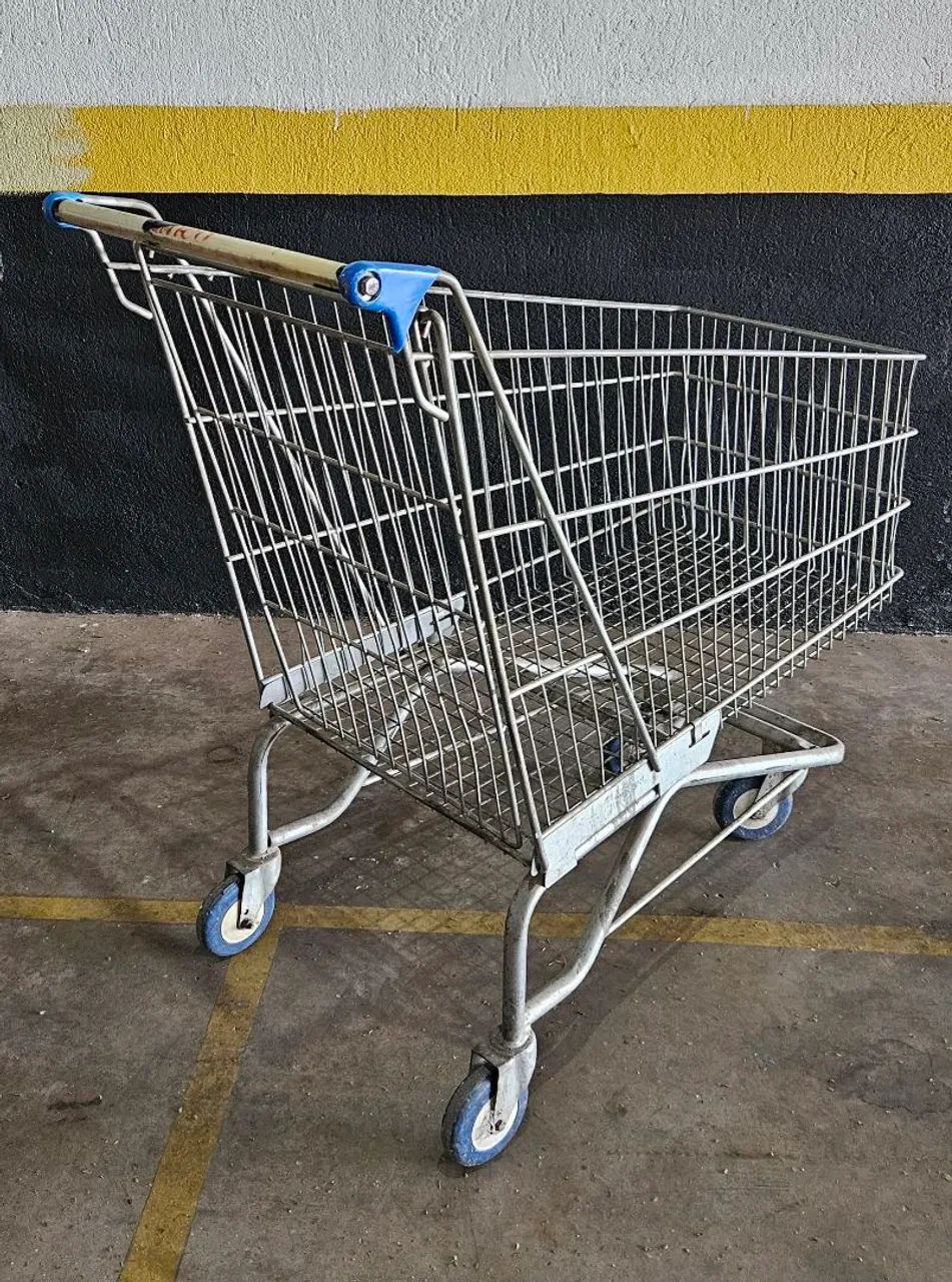 Carrinho supermercado usado, em ótimo estado. - Foto 2