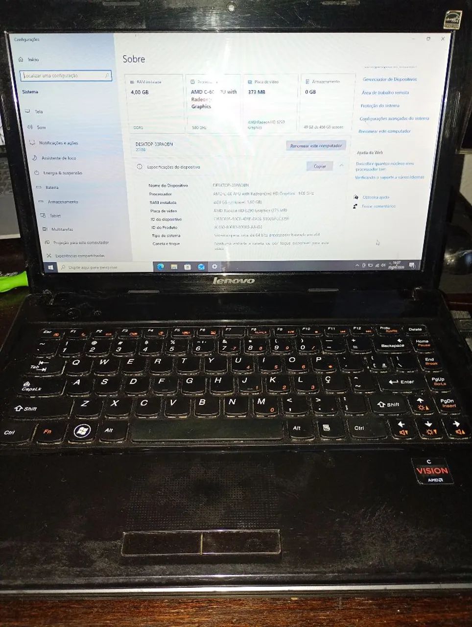 Notebook Lenovo G485 - Foto 2