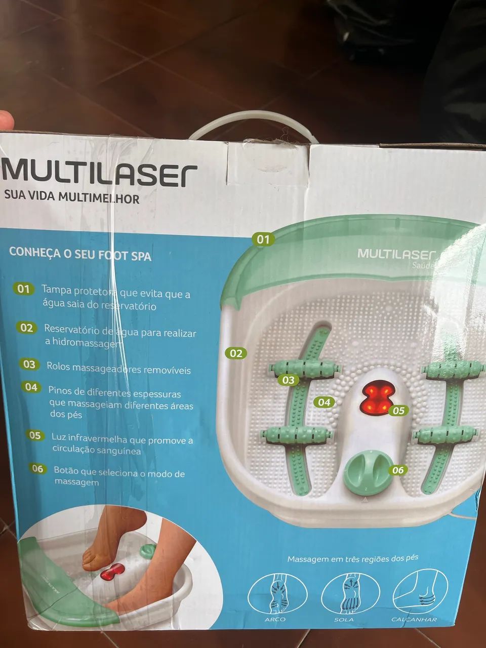 Spa para os pés Multilaser 