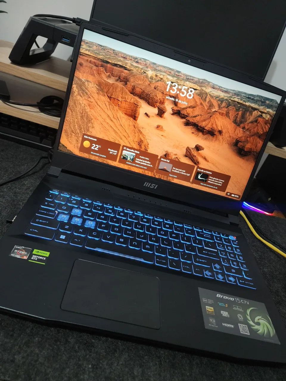 Notebook Gamer MSI Bravo 15C - Foto 2