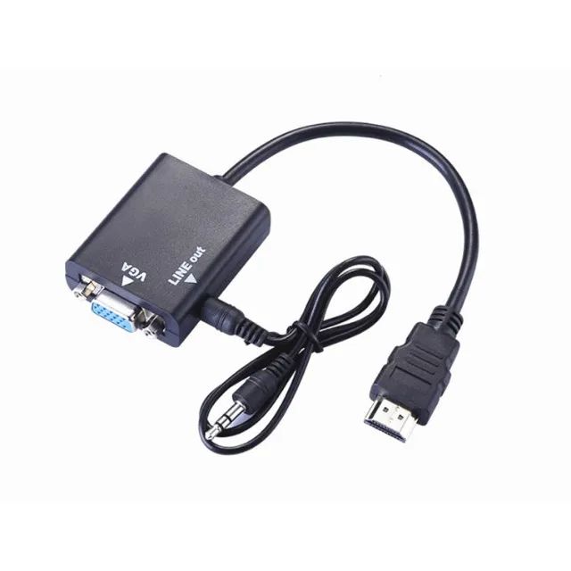 Cabo Conversor Hdmi Para Vga Com Saída De Áudio - Foto 3