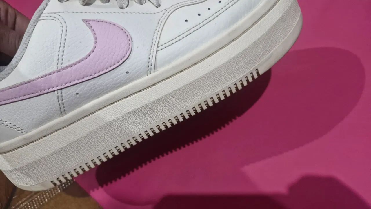 Nike court vision rosa e branco 39  - Foto 3