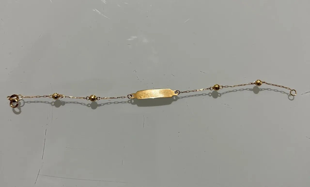 Pulseira de ouro infantil
