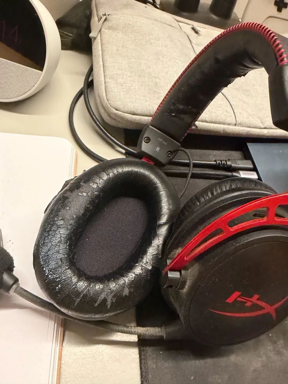 Headset HyperX Cloud Alpha Wireless - 300h de bateria, com caixa - Foto 4