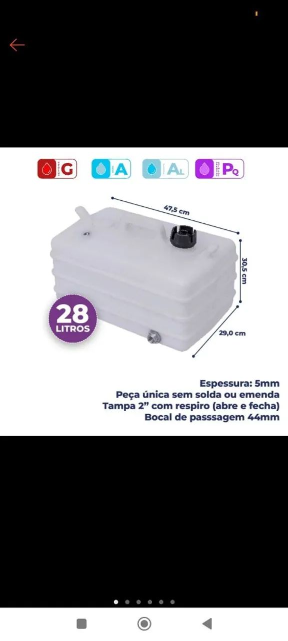 Galão 28l para  - Foto 4