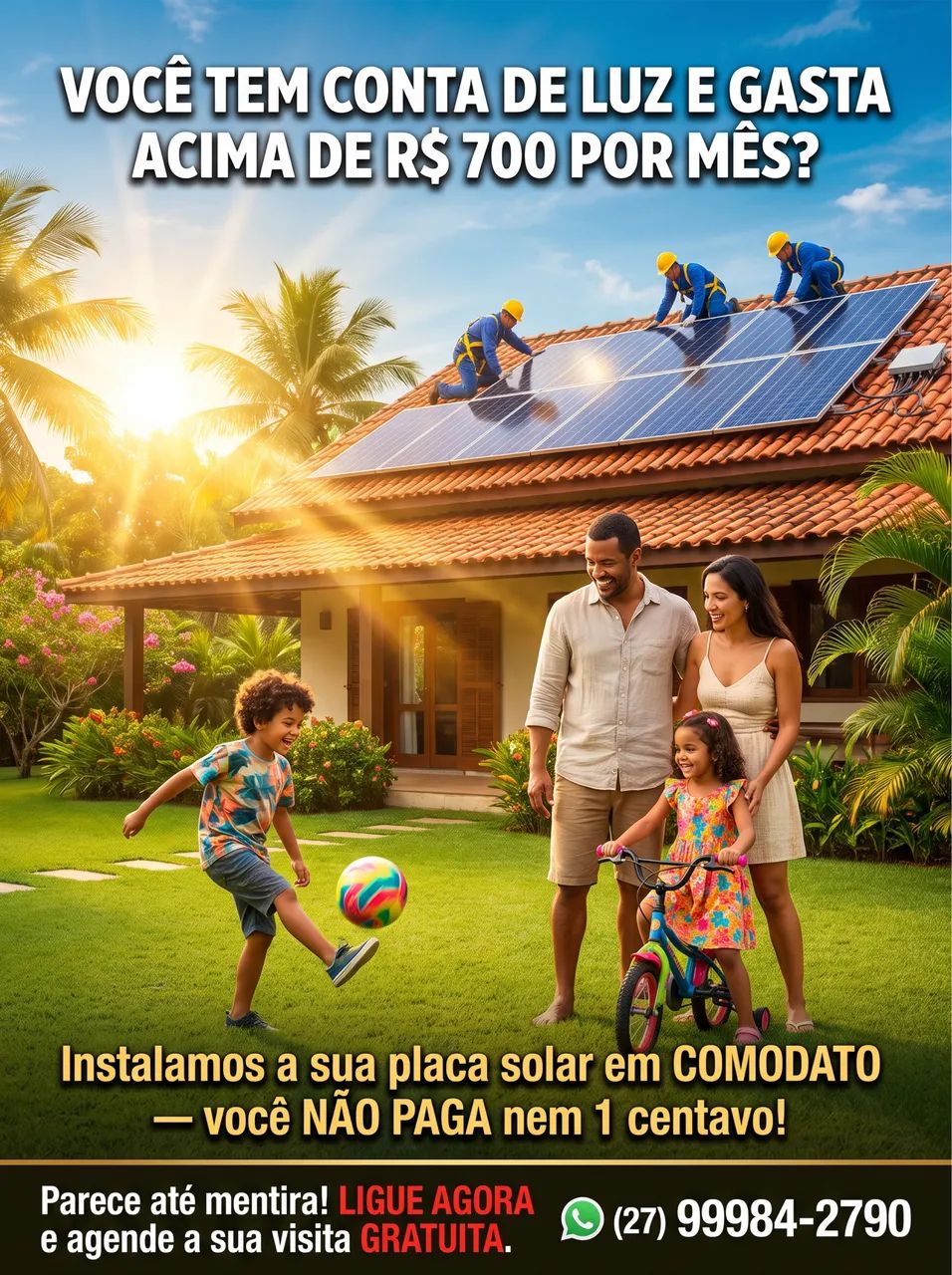 Usina solar comodato 