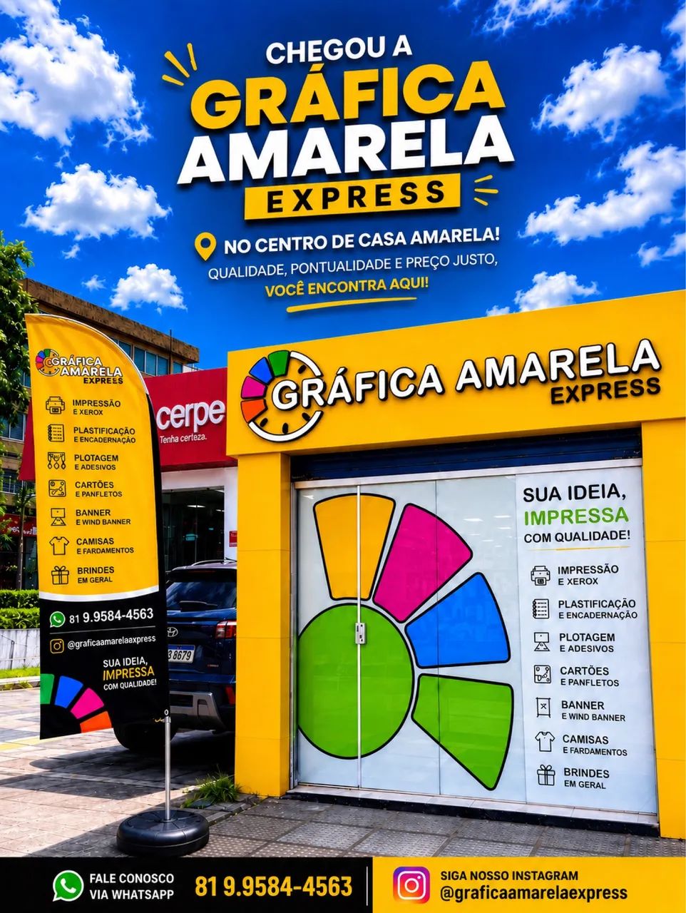 REPASSE DE GRÁFICA no centro de Casa Amarela.