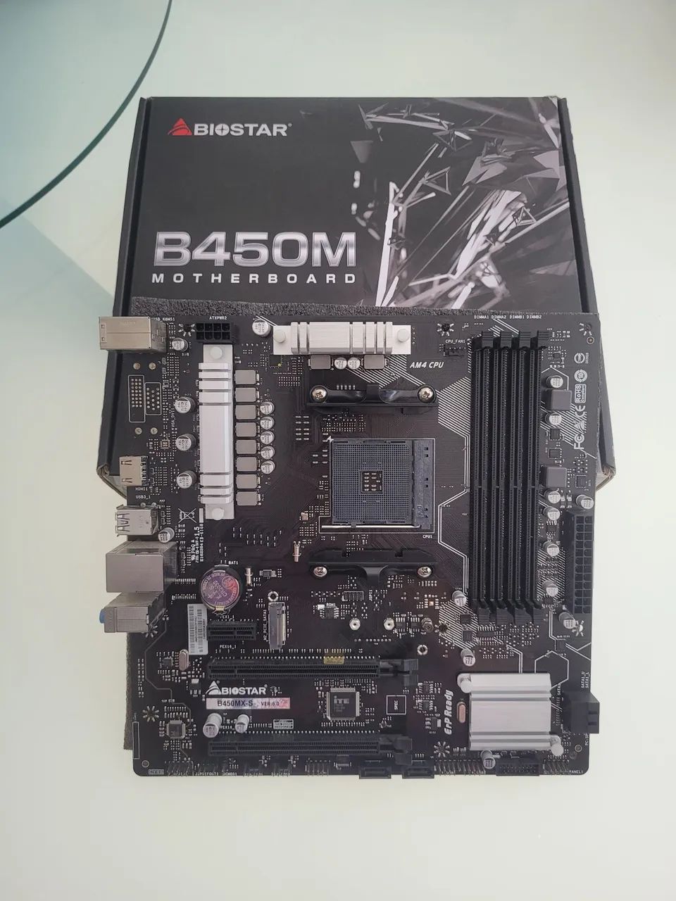 Placa Mãe Biostar B450MX-S, Chipset B450, AMD AM4, mATX, DDR4 - Foto 2