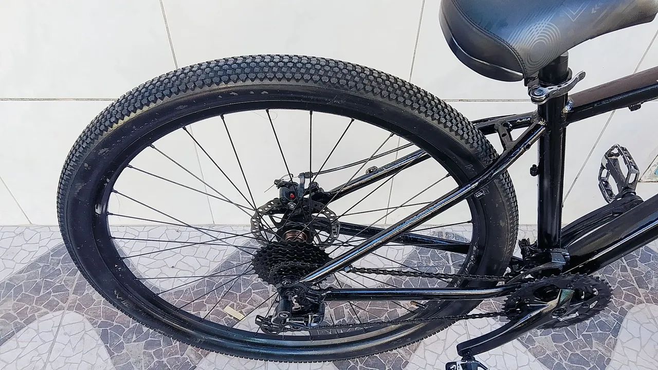 Bicicleta aro 29 quadro de alumínio completo com freio a disco  - Foto 3