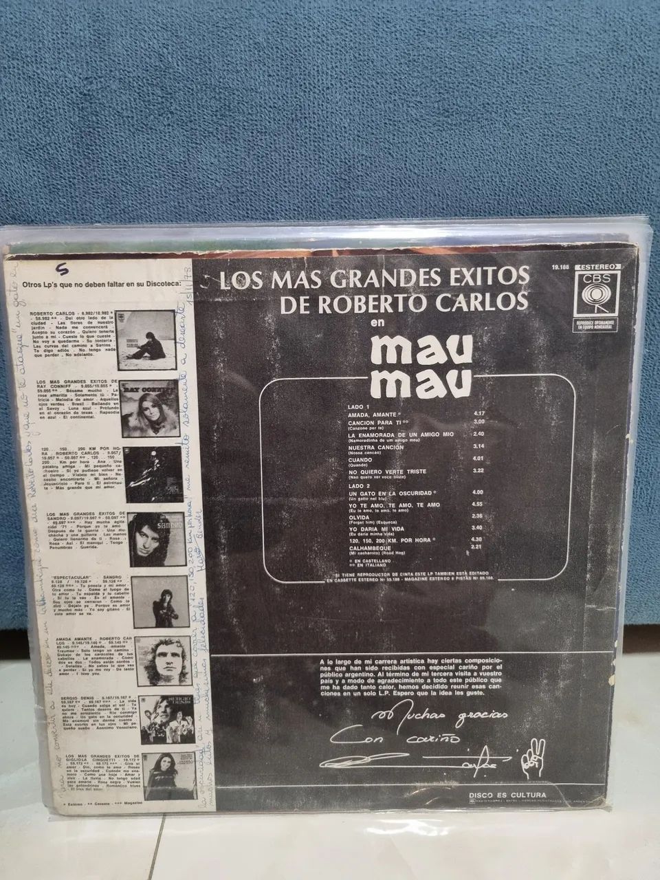 LP Roberto Carlos Mau Mau - Argentina - Foto 2