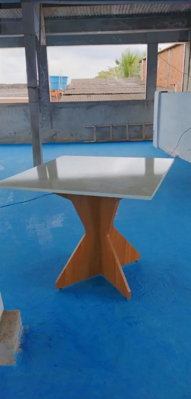 Vendo uma mesa com base amadeirado  - Foto 2