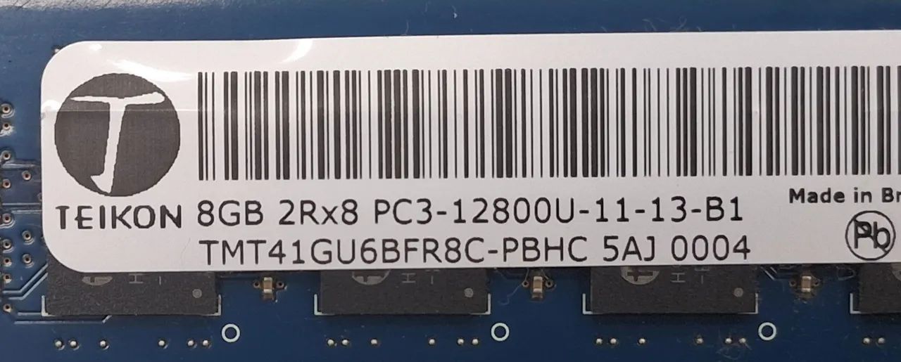 Memória DDR3 8GB 2Rx8 PC3 12800 - Foto 2