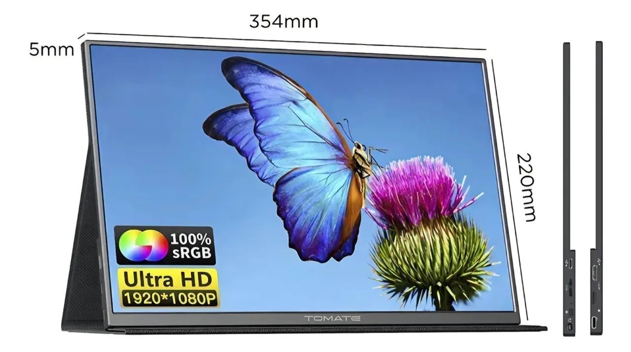 Monitor Portátil 15.6 Polegadas IPS 60Hz Grasep - Foto 4