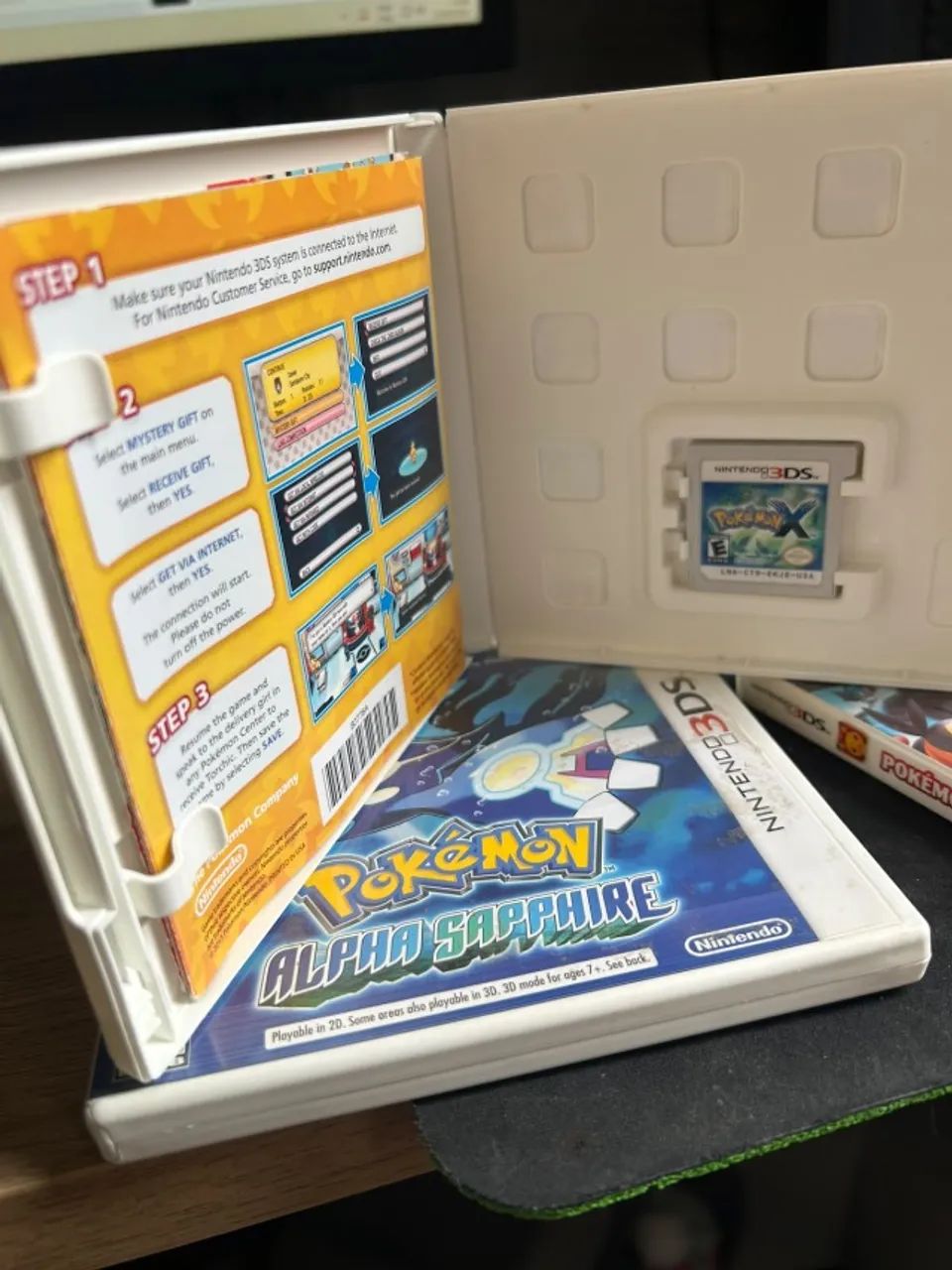 Lote 5 Jogos Pokémon 3DS Originais Completos (X, Alpha Sapphire