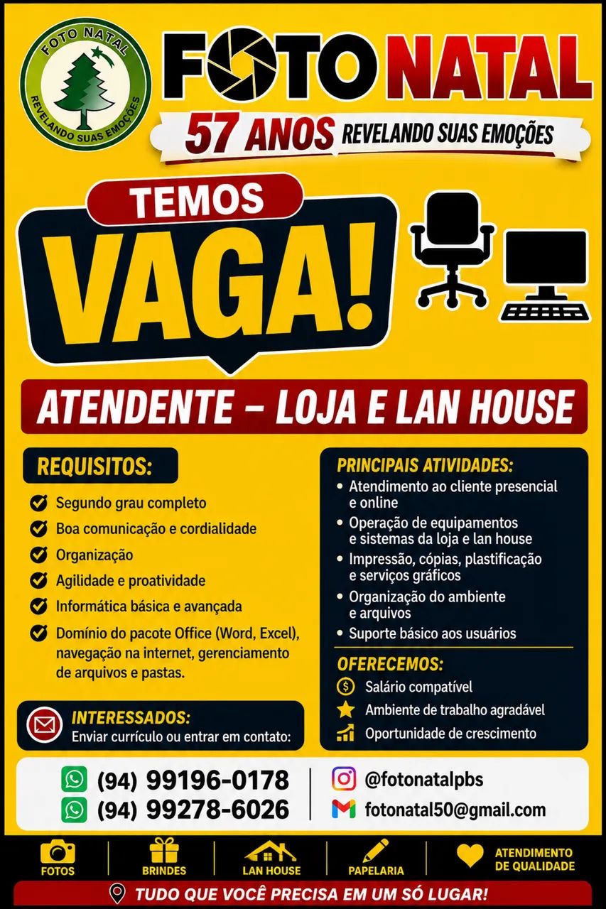Vaga de emprego 