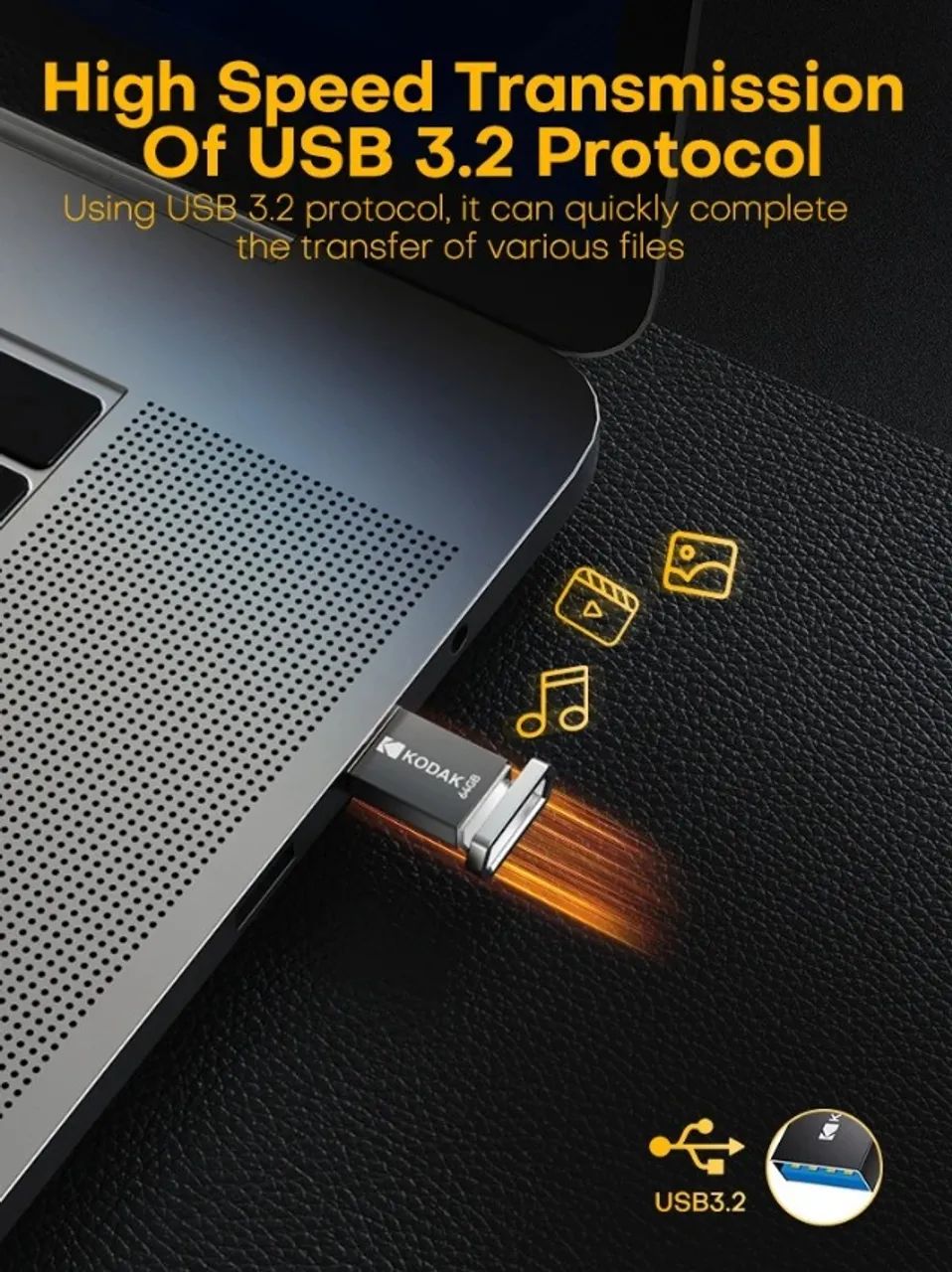 Pen Drive Original Kodak 64GB Usb 3.2 K113 Pc Notebook PenDrive - Foto 3