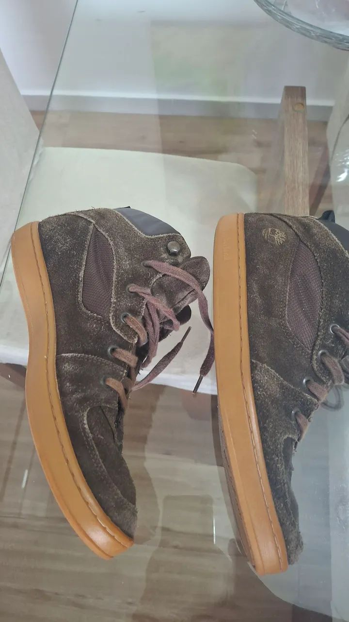 Bota em couro camurça legítimo Timberland! - Foto 5