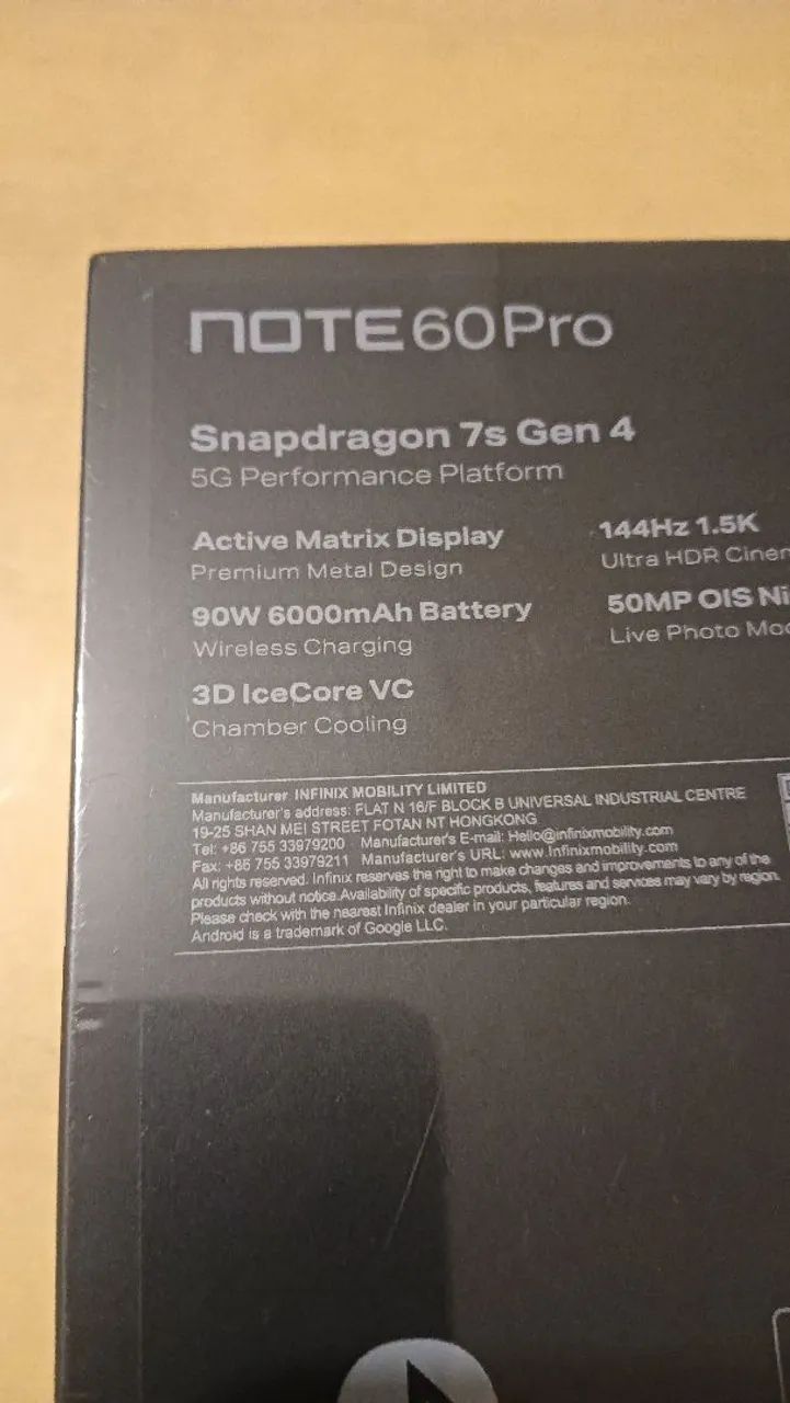 Infinix note 60 pro 8/256 gb laranja  - Foto 2