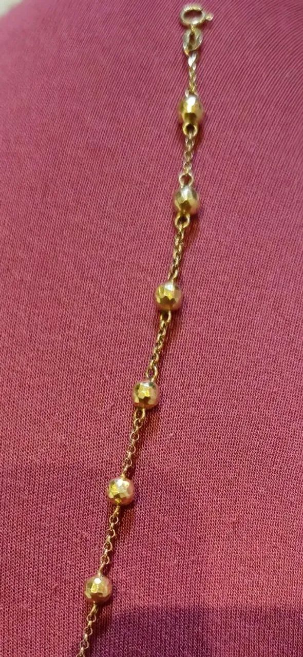 Pulseira feminina ouro 18k - Foto 2