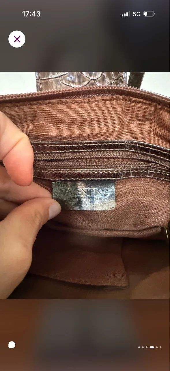 Bolsa baguete vintage Valentino  - Foto 5
