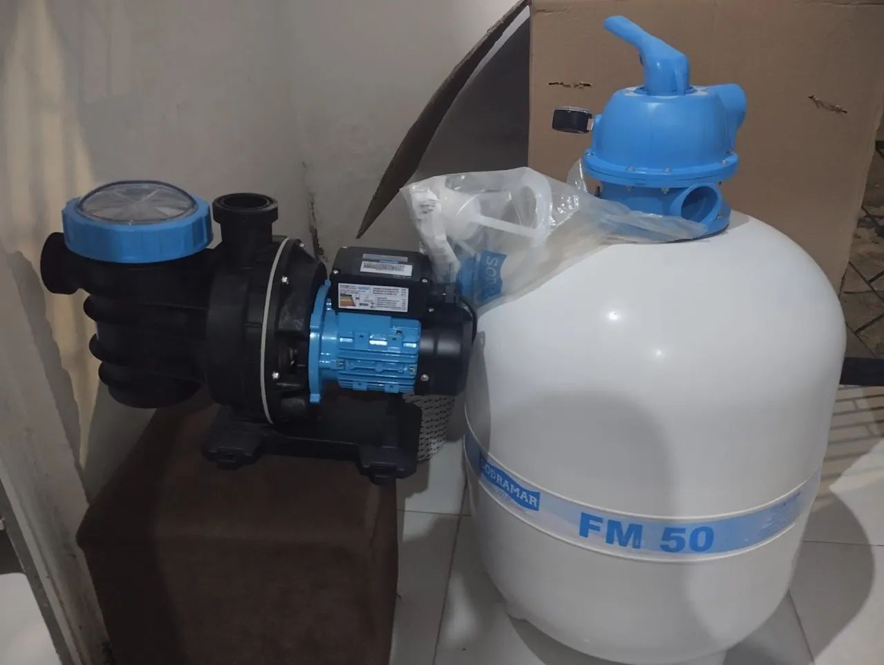 Filtro e Bomba pra piscina sodramar novo nunca usado